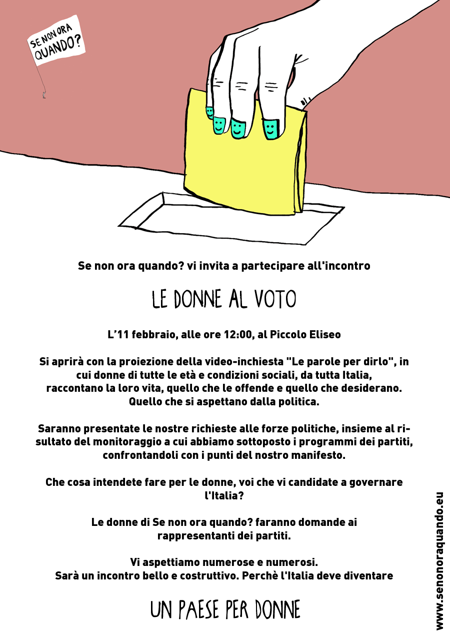 le donne al voto se non ora quando